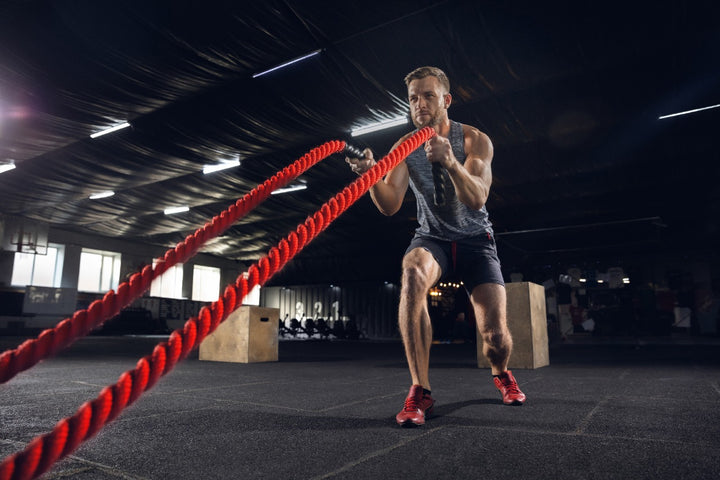 a man working out in the gym