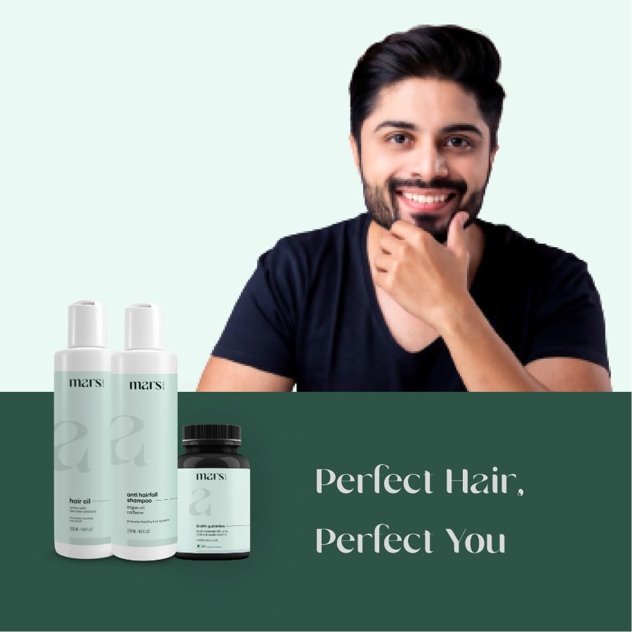 Hair Fall Solution (Hair Growth Oil, Anti-Hairfall Shampoo, Biotin Gummies)